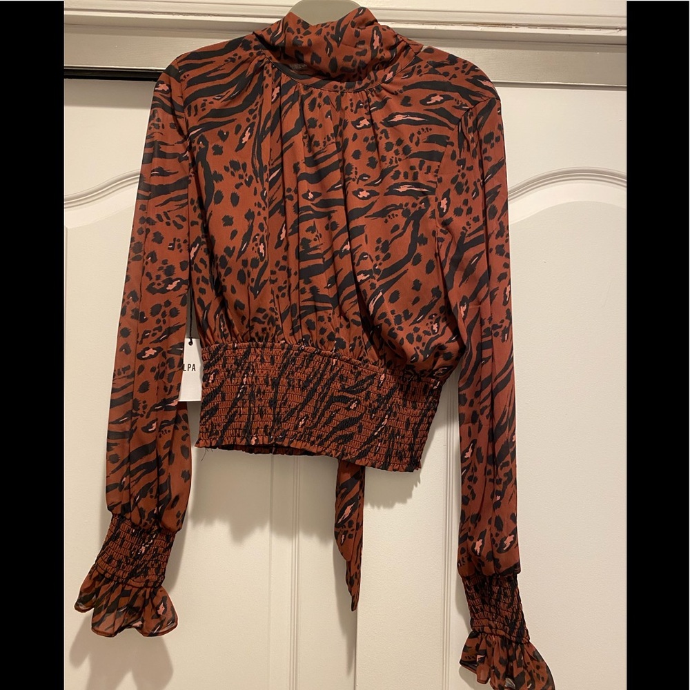 LPA Eloise Mock Neck Top